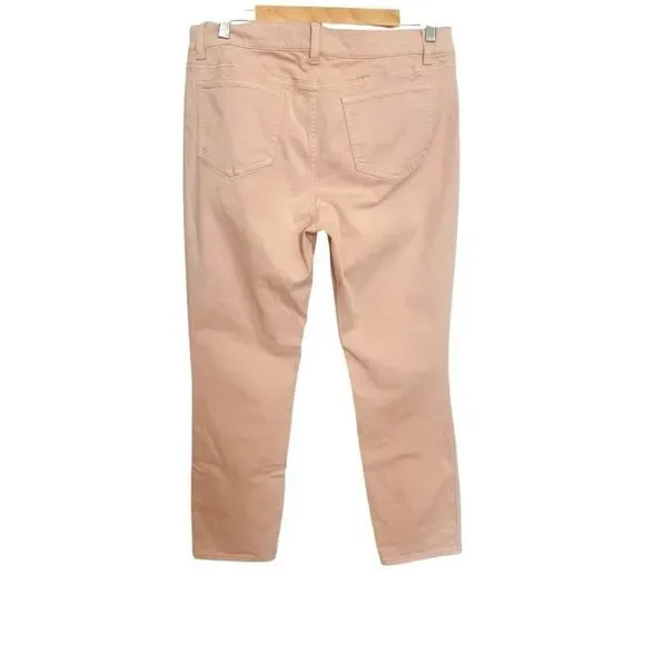 Ann Taylor The Skinny Modern Fit Pink Denim Pants Size 14 Petite - Picture 3 of 5